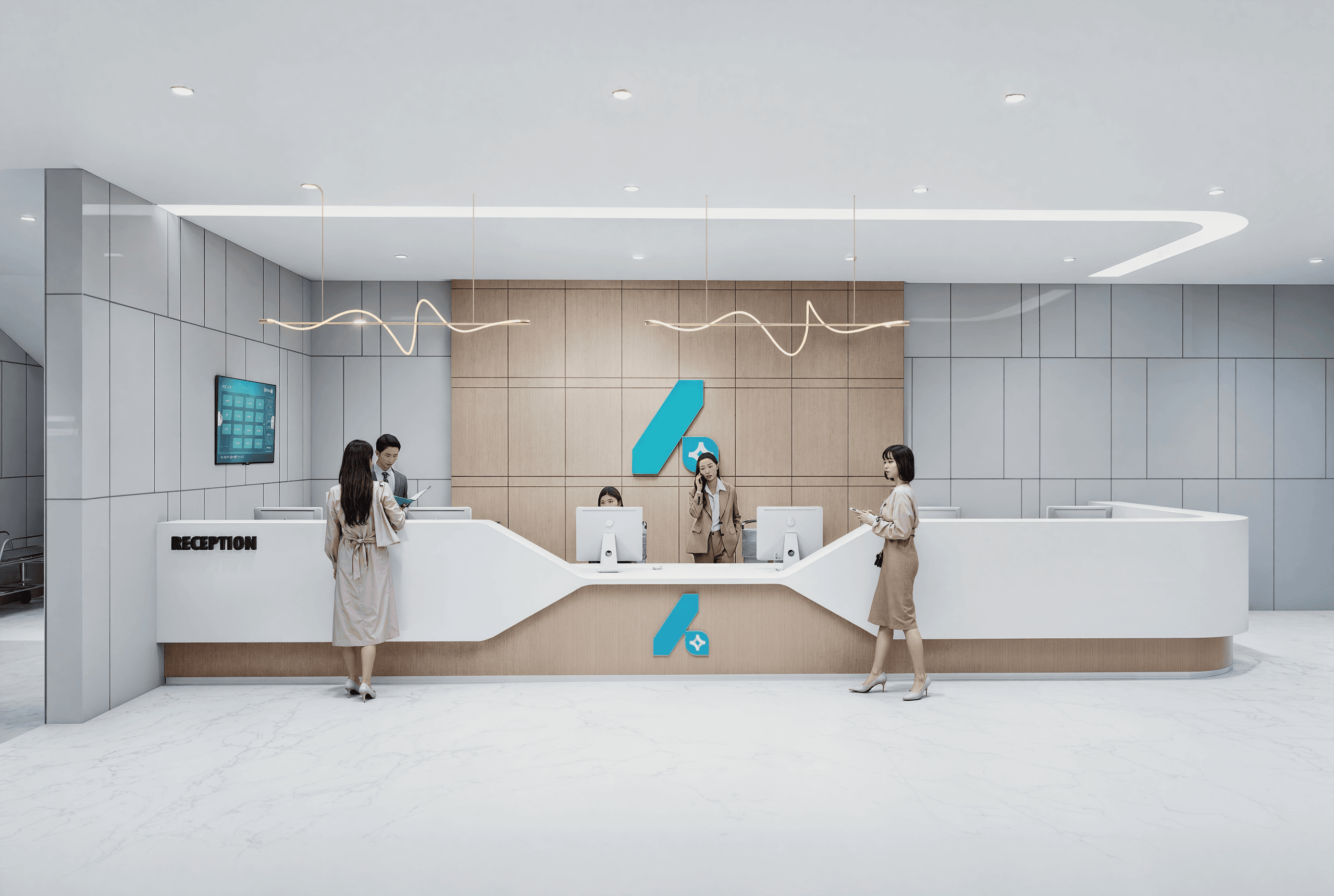 Hospital Lobby Render